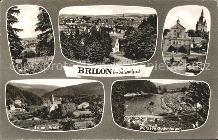 Brilon Hochsauerlandkreis NRW Teilansichten Brilon Wald Waldsee Gudenhagen