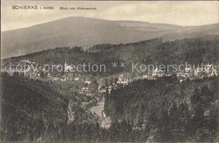 Schierke Harz Panorama Blick von Helenenruh