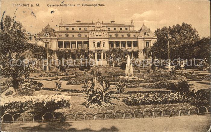 Frankfurt Main Gesellschaftshaus im Palmengarten