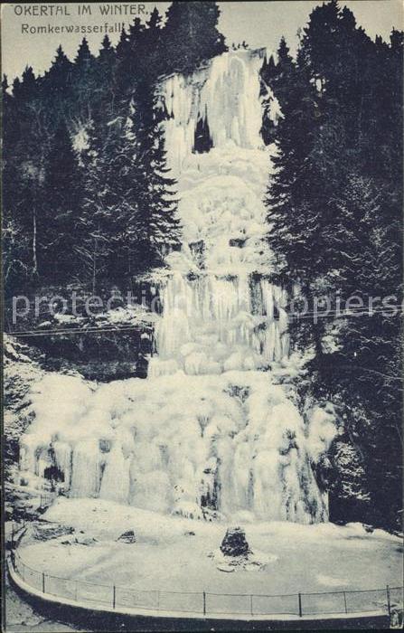Okertal Romkerwasserfall im Winter