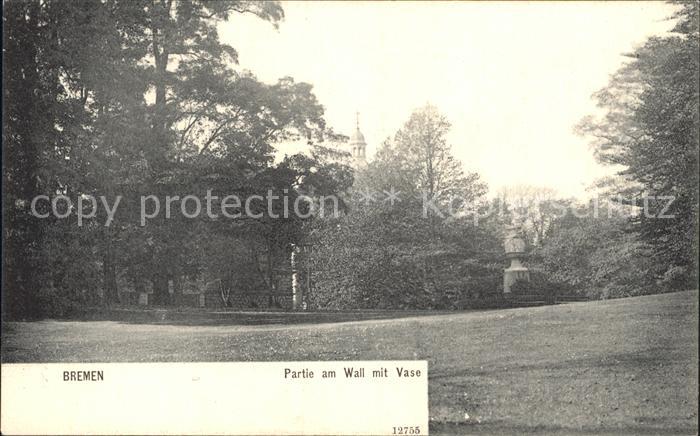 BREMEN  CITY Partie am Wall mit Vase