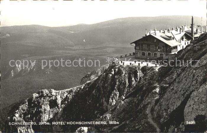 Hochschneeberg Berghotel Fernsicht