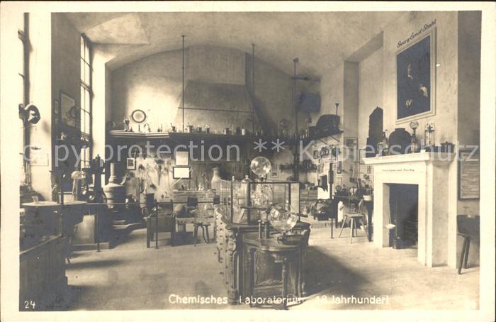 Muenchen Bayern Chemisches Laboratorium 18. Jhdt. Offizielle Postkarte des Deuts
