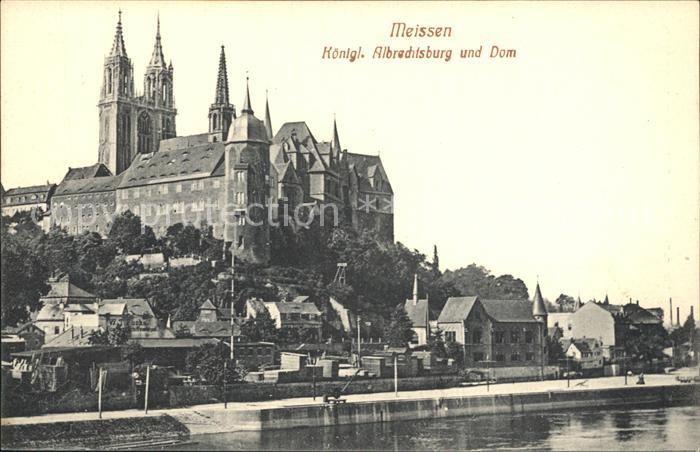 Meissen Elbe Sachsen Koenigliche Albrechtsburg und Dom