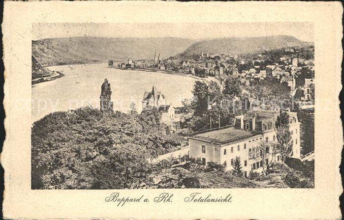 Boppard Rhein Totalansicht Grand Hotel Bellevue Rheinhotel