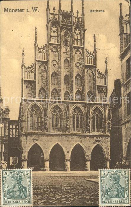 Muenster Westfalen Rathaus Giebel