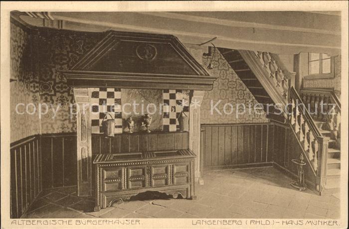Langenberg Rheinland Haus Munker Serie Altbergische Buergerhaeuser