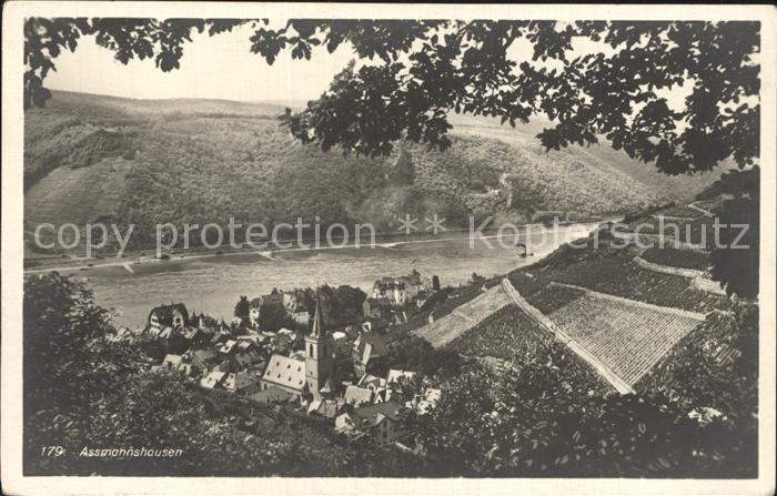 Assmannshausen Blick ins Rheintal Rheingold Serie Nr. 179