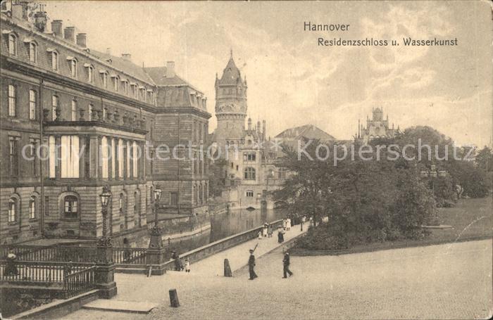 HANNOVER CITY Residenzschloss und Wasserkunst