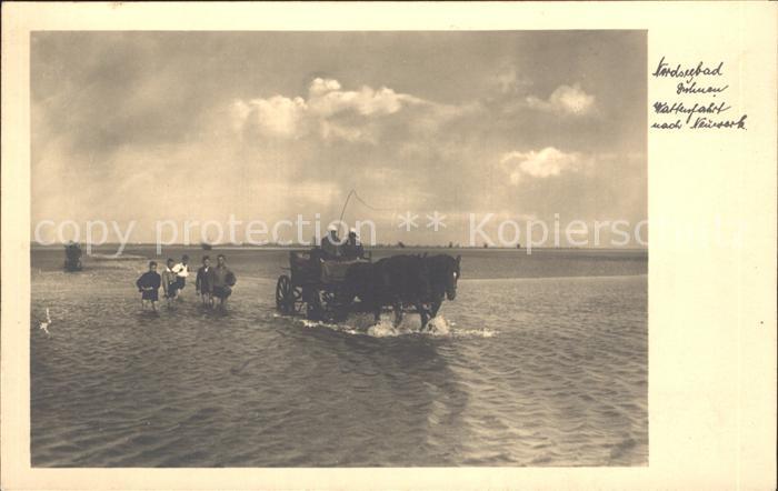 Duhnen Nordsee Wattwagen Wattfahrt nach Neuwerk