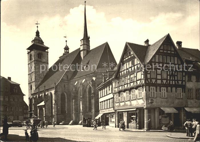 Schmalkalden Thueringen Blick zur Kirche