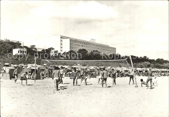 Zinnowitz Ostseebad Beach Volleyball Strand FDGB Feriendienst IG Wismut Ferienhe
