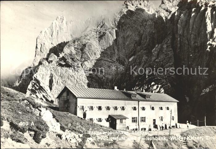 Stripsenjochhaus mit Predigtstuhl Fleischbank Wilder Kaiser