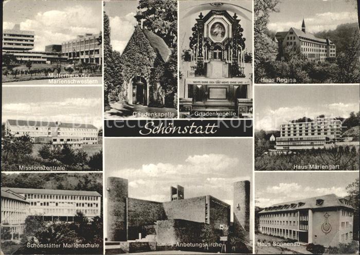 Schoenstatt Vallendar Mutterhaus Marienschwestern Gnadenkapelle Kirche Mariensch