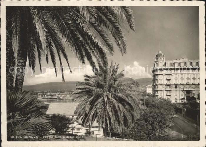 Genova Genua Liguria Poggio della Giovane Italia