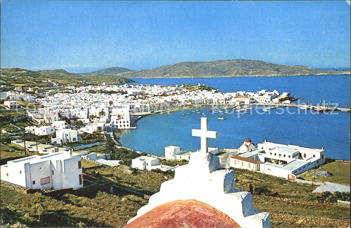 Mykonos Kykladeninsel aegaeis Teilansicht