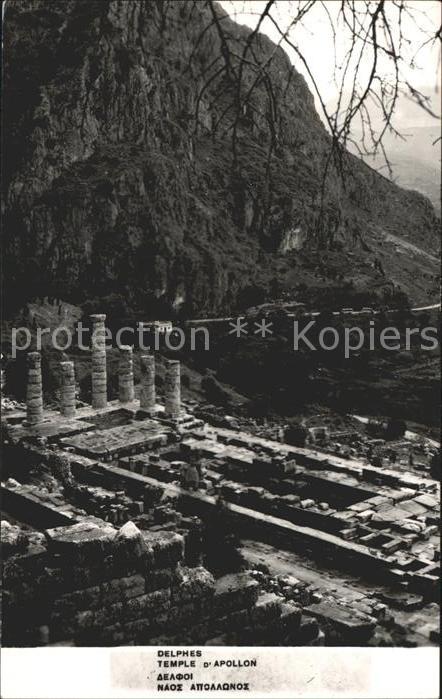 Delphes Delphi Temple d Apollon