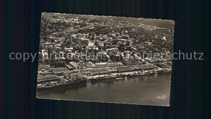 Douala Fliegeraufnahme Hafen