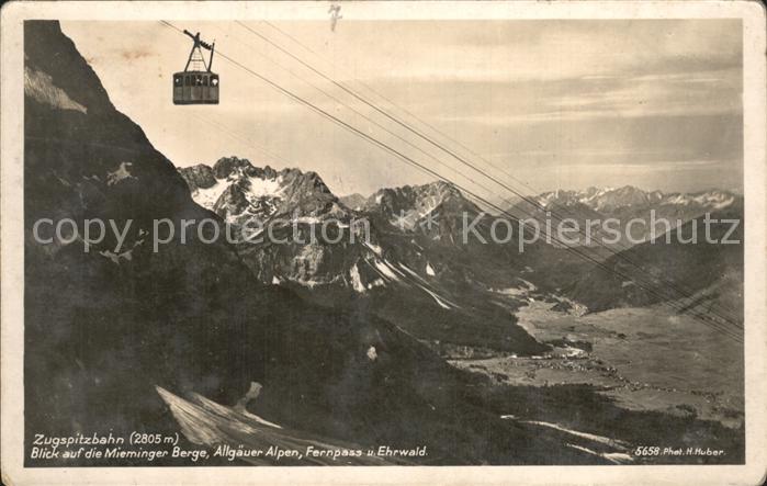 Zugspitze Zugspitzbahn Mieminger Berge Fernpass