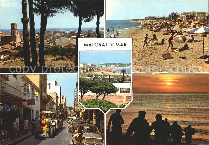 Malgrat de Mar Strand Teilansicht