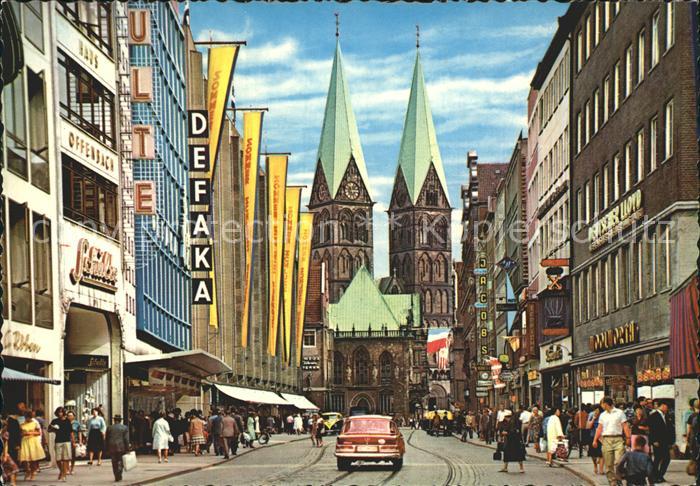 BREMEN CITY Obernstrasse und Dom
