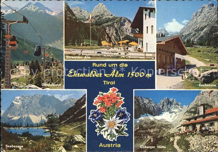 Lermoos Tirol Seebenalm Coburger Huette Gondelbahn Seebebsee