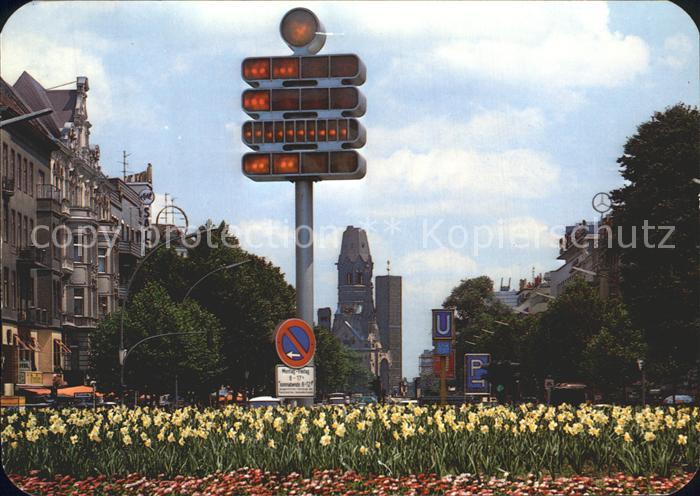 BERLIN  CITY Kurfuerstendamm und Kaiser Wilhelm Gedaechtniskirche