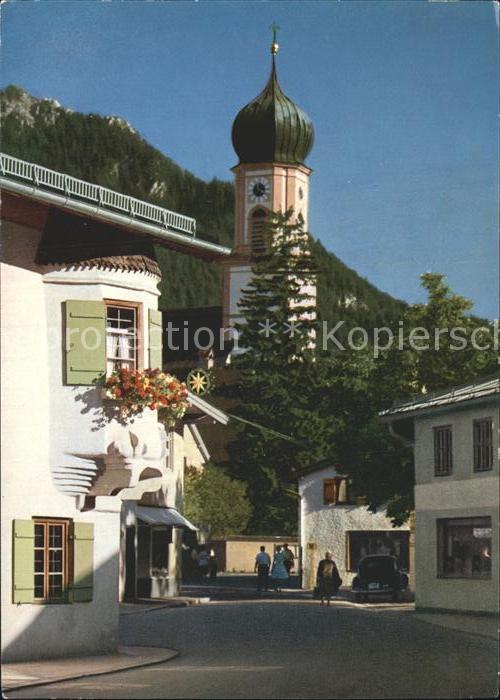 OBERAMMERGAU Bayern Sternwirteck und Pfarrkirche