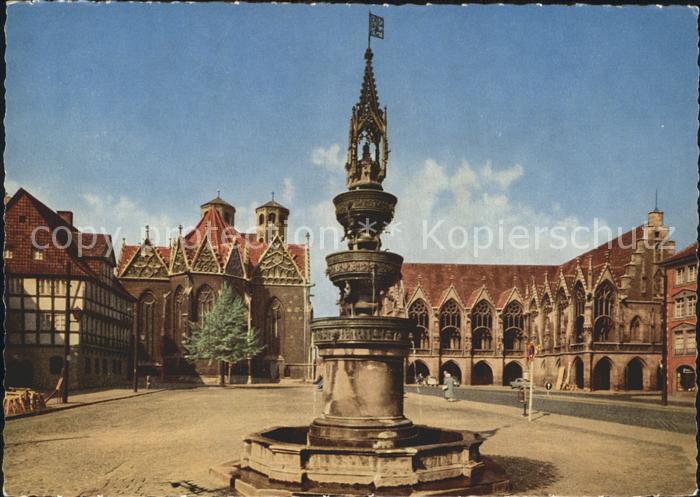 BRAUNSCHWEIG  CITY Altstadtmarkt mit Brunnen