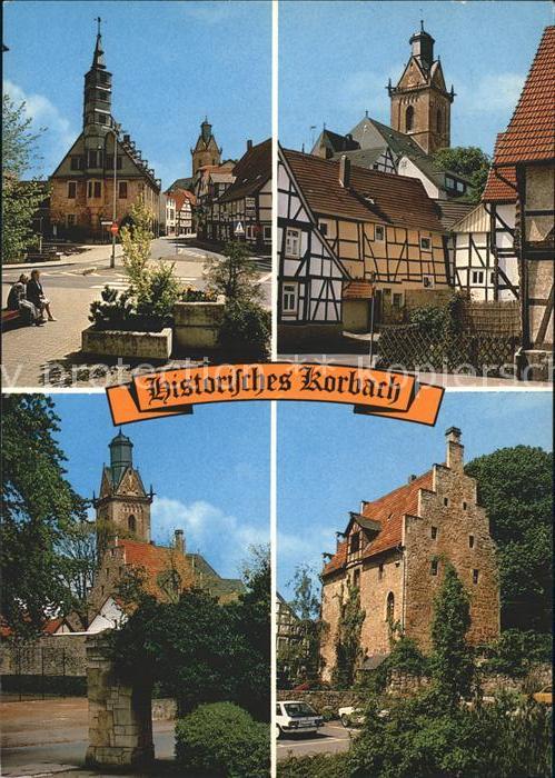 Korbach Rathaus mit Stechbahn Altstadt Enser Tor Steinhaus