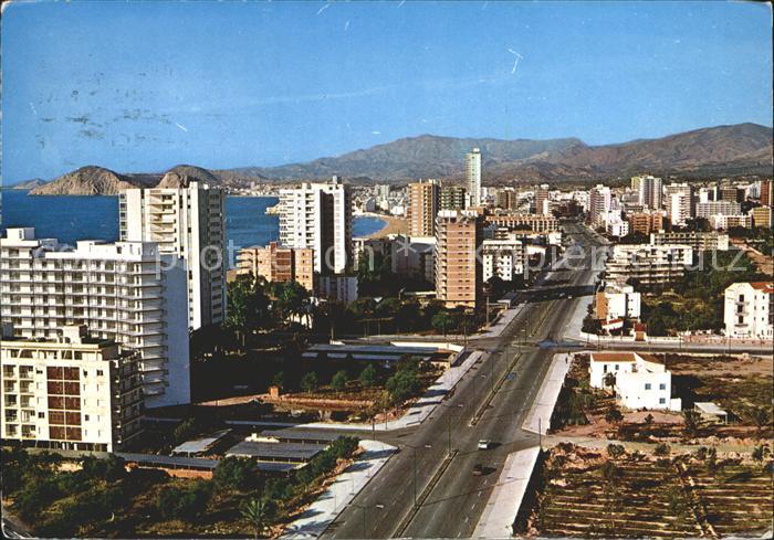 Benidorm Fliegeraufnahme Hauptstrasse