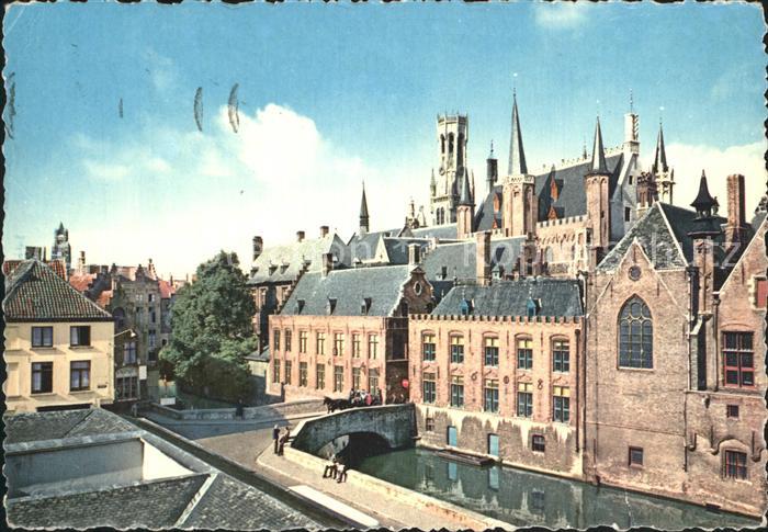 Bruges BRUGGE Belgie Rathaus und Turm