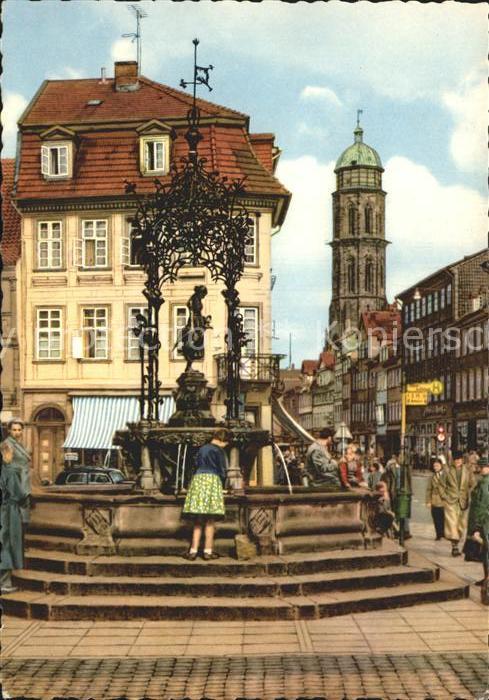 Goettingen Niedersachsen Gaenselieselbrunnen Jacobikirche