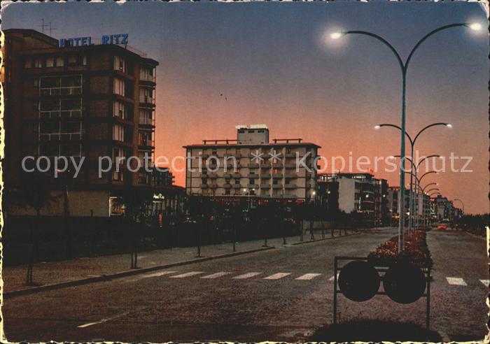 Sottomarina Meer- Promenade Nacht Hotel Ritz- Bristol