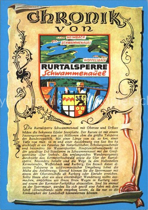 Woffelsbach Rurtalsperre Schwammenauel Chronik