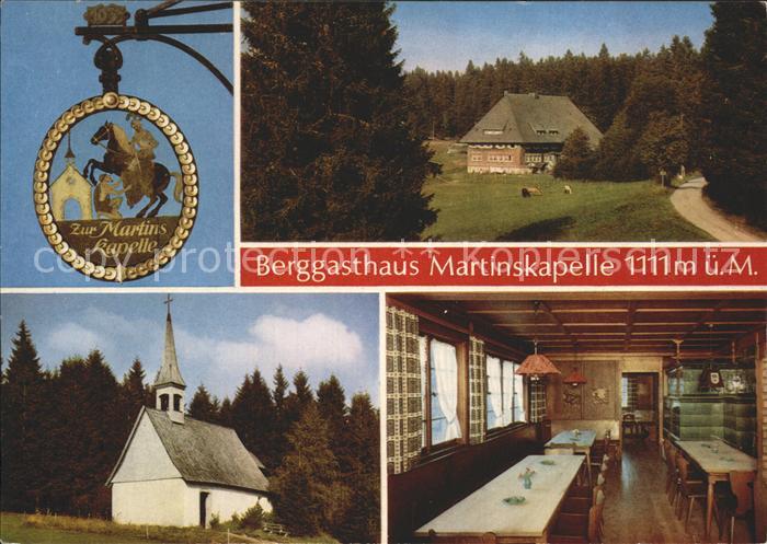 Furtwangen Berggasthaus Martinskapelle