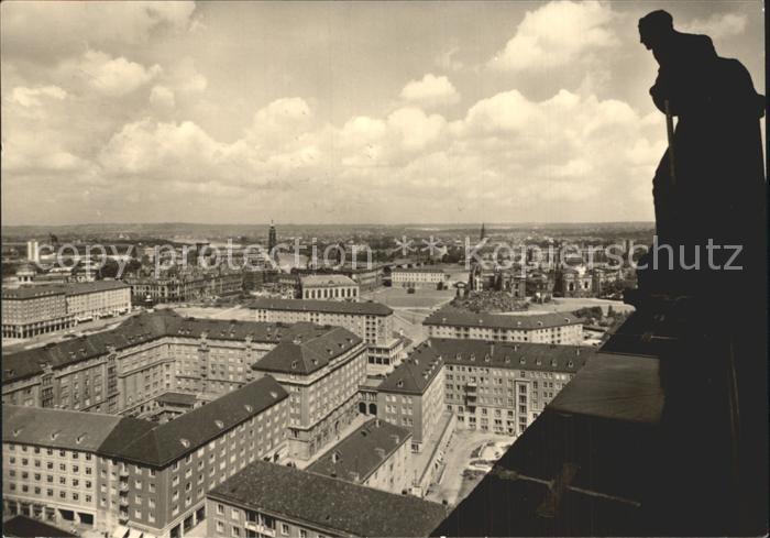 DRESDEN Elbe Blick vom Rathausturm