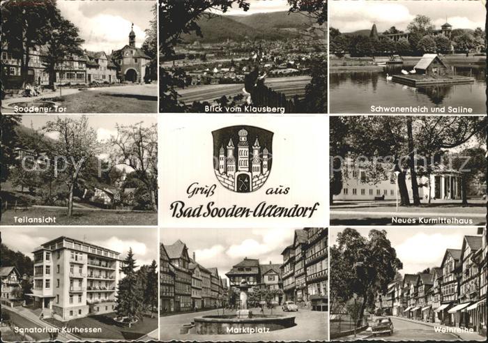 Bad Sooden-Allendorf Kurmittelhaus Marktplatz Schwanenteich