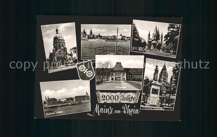 Mainz Rhein Kurfuerstliches Schloss Universitaet Dom