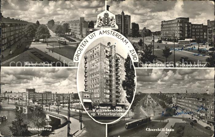 Amsterdam Niederlande Churchill Laan Berlagebrug Rooseveltlaan