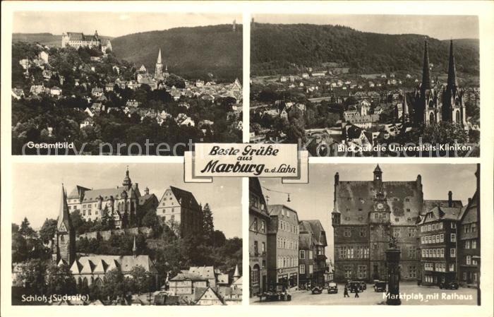 Marburg Lahn Universitaetskliniken Marktplatz Schloss