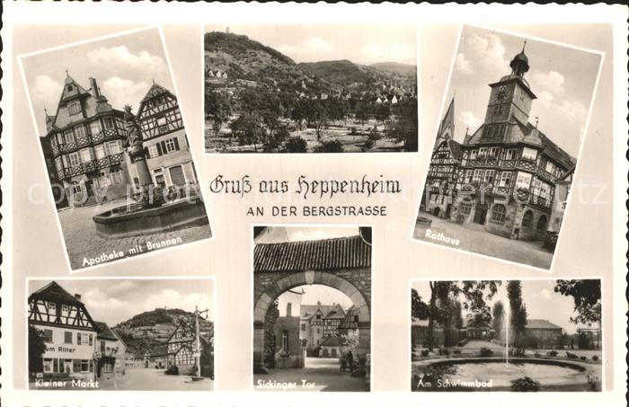 Heppenheim Bergstrasse Sickinger Tor Rathaus