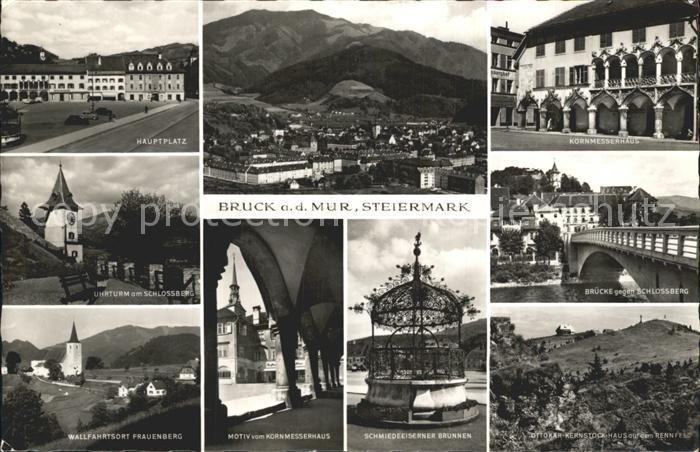 Bruck Mur Kornmesserhaus Schlossberg Bruecke Frauenberg