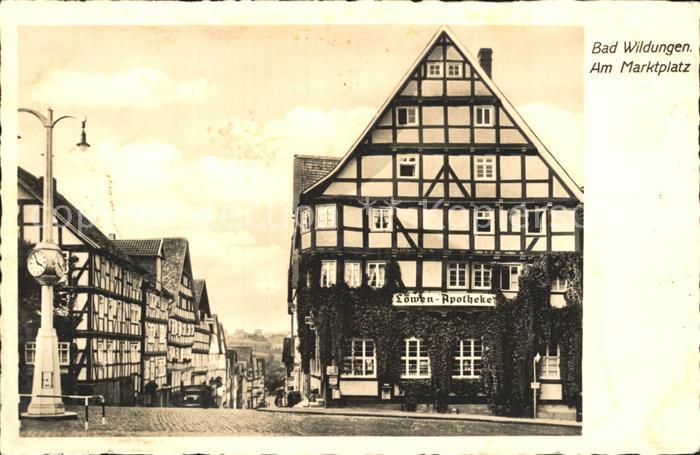 Bad Wildungen Marktplatz Fachwerk
