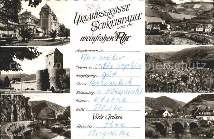 Ahrweiler Ahr Neuenahr Bunte-Kuh Rech Marienthal