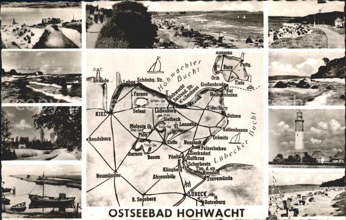 Hohwacht Ostseebad Strand Leuchtturm Lageplan