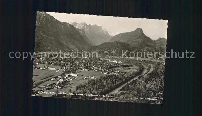 Bad Reichenhall Fliegeraufnahme mit Loferer Steinberge