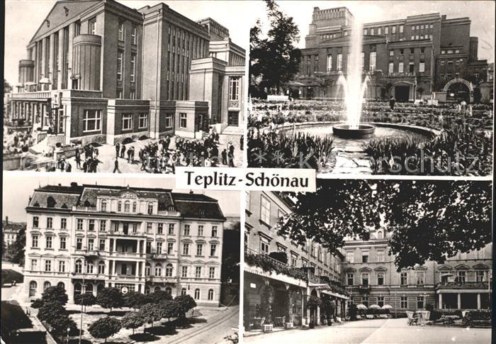 Teplitz-Schoenau Teplice Stadttheater Kaiserbad Kurhaus