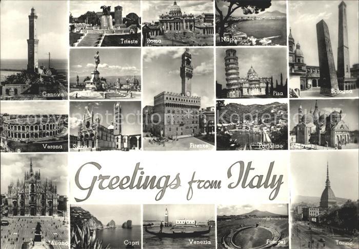 Rom Roma Trieste Bologna Pisa Neapel Verona Milano Capri Venezia Pompei Torino F