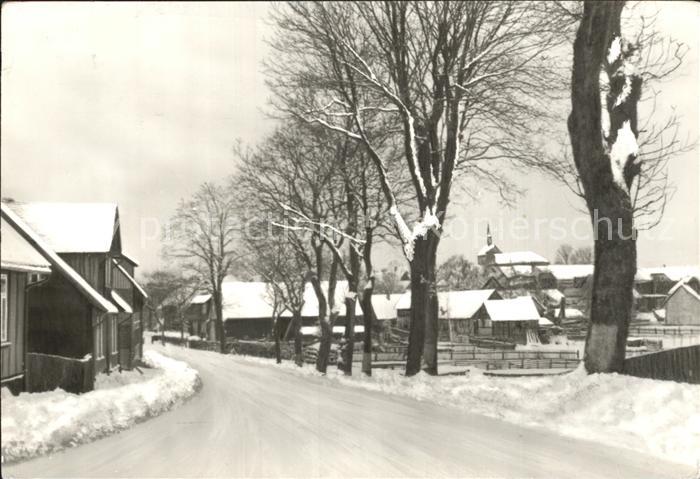 Hasselfelde Stieger Strasse im Winter